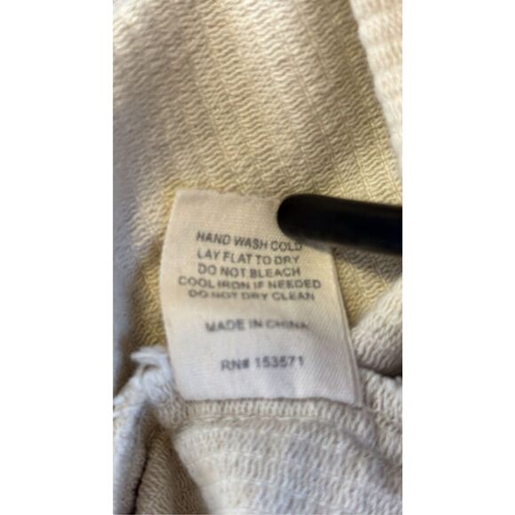 Oli & Hali Women's Size Medium Gray Cream Cotton Corduroy Shacket Jacket - Picture 10 of 11